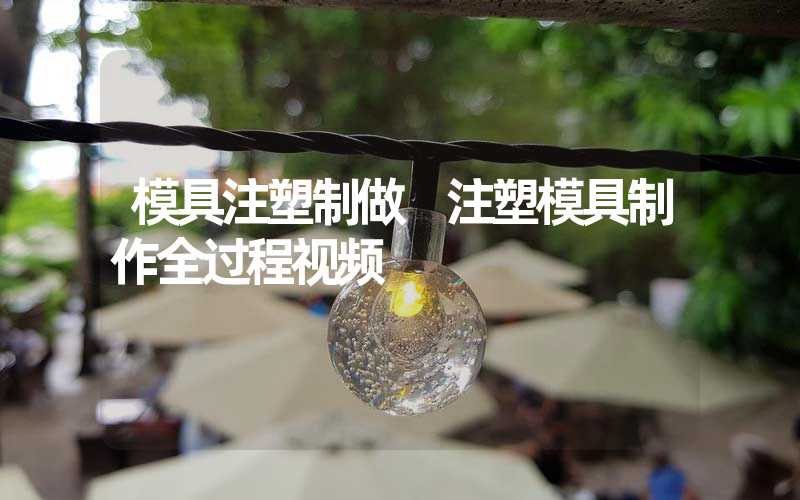 模具注塑制做 注塑模具制作全过程视频